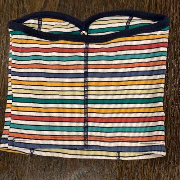 Pacsun Me-to-We cropped multicolored tube top - Picture 2 of 4